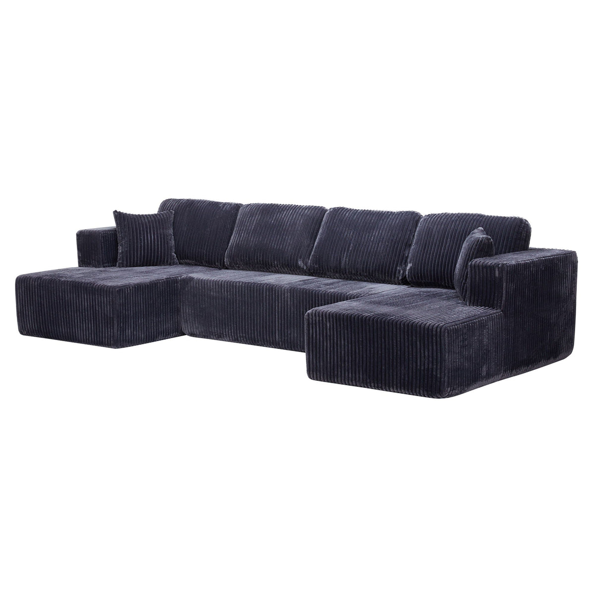 U-Shape Modular Sectional Sofa with Modular Design - Corduroy