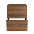 Modern Freestanding Bathroom Vanity Cabinet with Double Drawer - Light Brown or Dark Brown