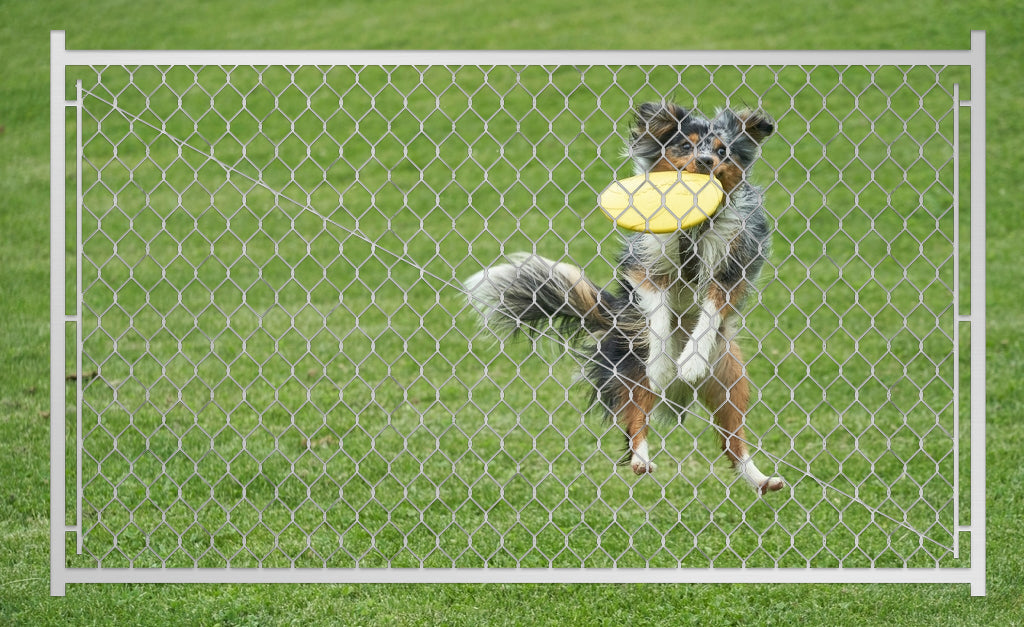 Adjustable Chain Link Walk Gate Kit with Heavy-Duty Construction - Silver