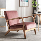 Mid-Century Modern Accent Chair with Cushioning - Multiple Colors