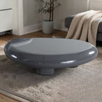Gray Coffee Table with High Gloss Finish - Charlene