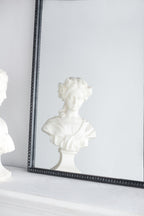 Baroque Grand Wall Mirror with Black Matte Iron Frame - Black