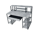 Amiel All Purpose Writing Desk with Storage - Black, Dark Gray, or White