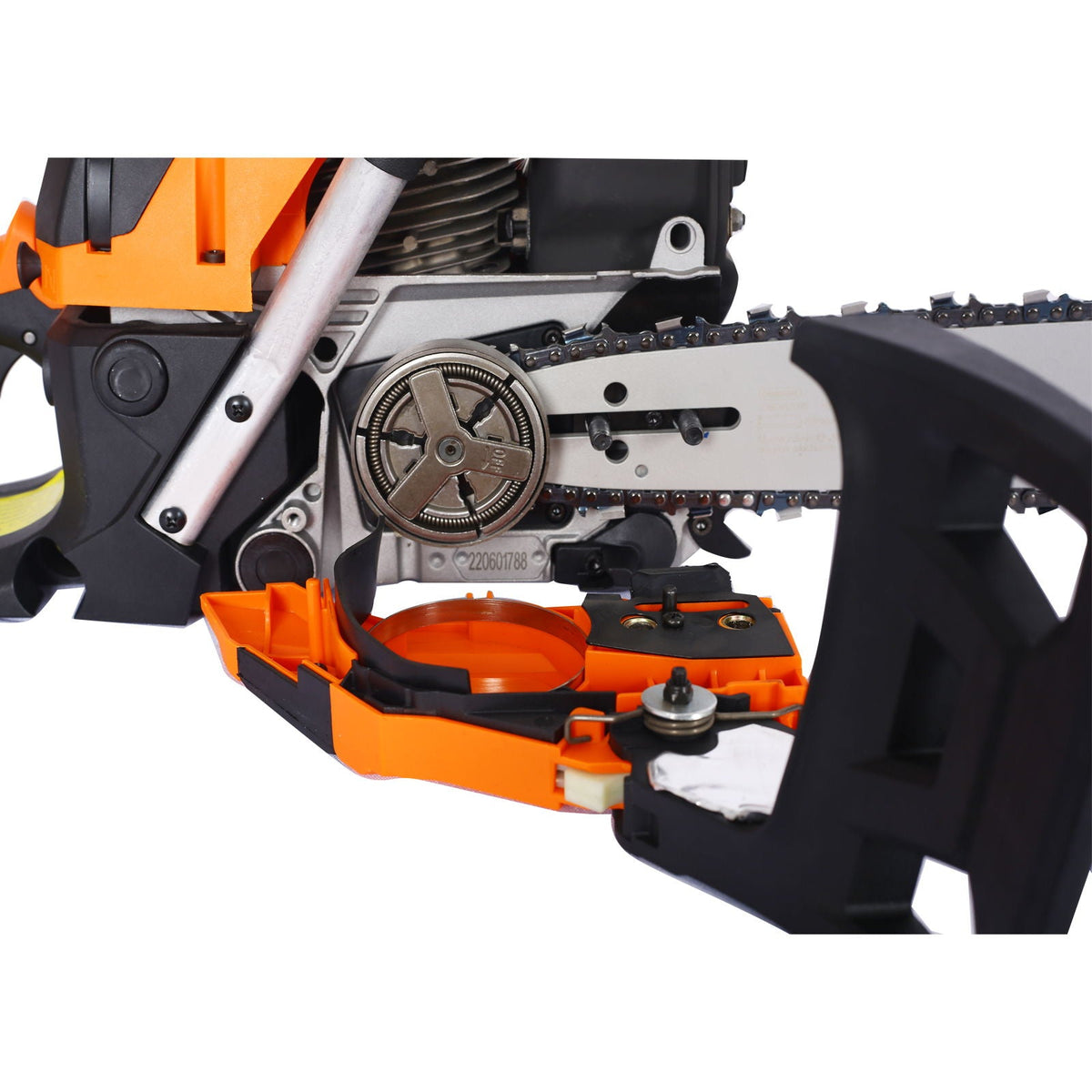Gasoline Chainsaw 20" 52Cc with 2.6HP Engine - Orange