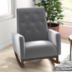 Demetrius Solid Wood Rocking Chair - Multiple Colors