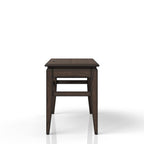 Chocolate Writing Desk with Storage Drawer and Power Access