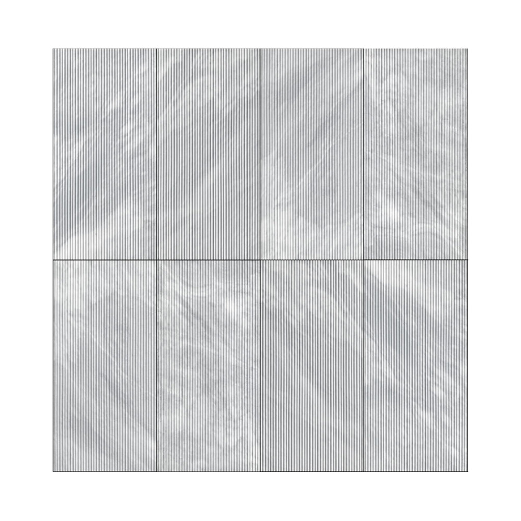 Textured 3D Decorative Tiles with Polished Marble Surface - Yellow, Gray, or White