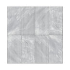 Textured 3D Decorative Tiles with Polished Marble Surface - Yellow, Gray, or White