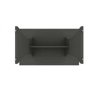 Modern Dining Table with Adjustable Metal Feet - Dark Gray or White