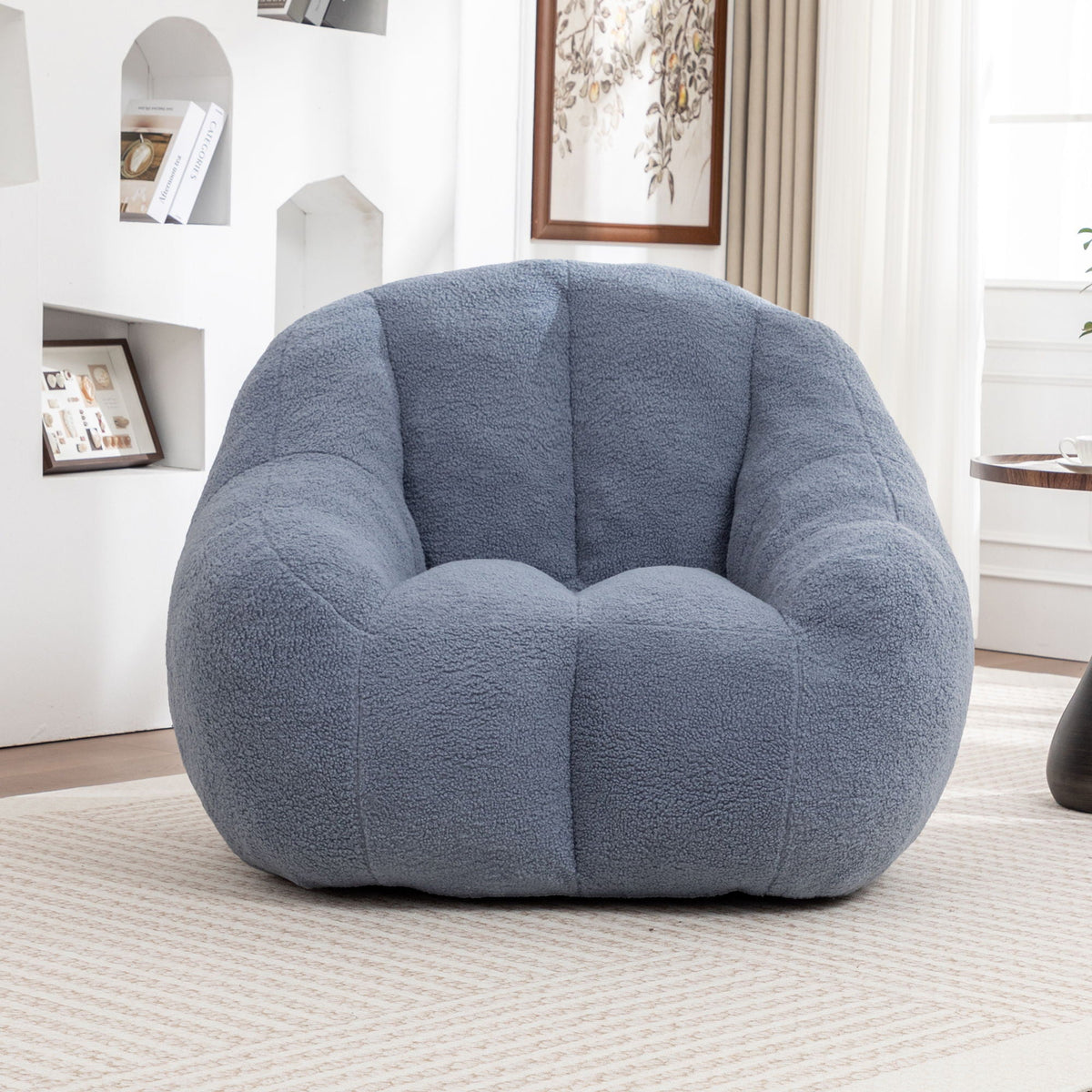 Comfy Bean Bag Chair with Memory Foam Filler - Tufted Soft