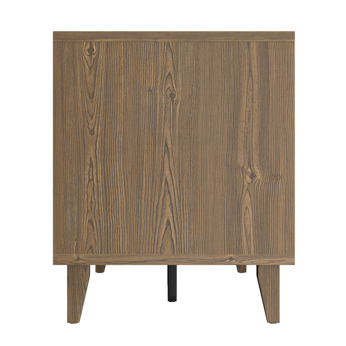 Modern 60 Inch TV Stand with Storage & Cable Management - Walnut