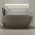 67" Freestanding Bathtub with Pop-up Drain