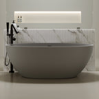 67" Freestanding Bathtub with Pop-up Drain