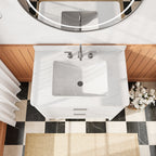 Fully Assembled 36'' Bathroom Vanity with Carrara Stone Top - White