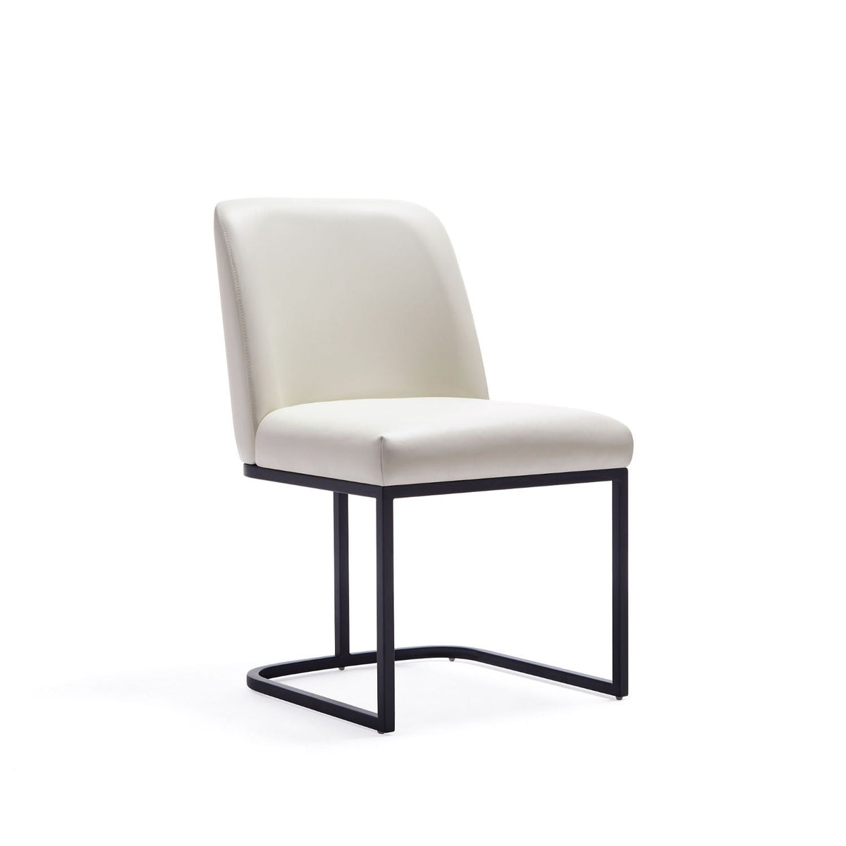 Serena Dining Chair with Geometric Metal Base - Available in Multiple Colors