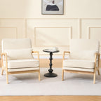 Upholstered Living Room Chair with Curved Armrests - Choice of Color
