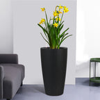 Tall Planters Set with Auto Watering and Water Level Monitor - Polypropylene