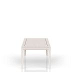 Expandable Dining Table with Metal Inlay - Vanilla White