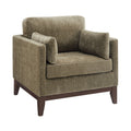 Chios Arm Chair with Reversible Cushions - Green or Dark Brown