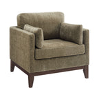 Chios Arm Chair with Reversible Cushions - Green or Dark Brown