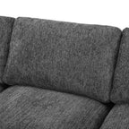 130.3" Modular Sectional Sofa with Deep Seat Comfort - Chenille