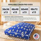 Sensory Crash Pad for Kids & Adults with Removable Washable Cover - Blue, Red, and More