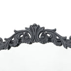 Baroque Inspired Arch Wall Mirror with Ornate Design - Gold or Black