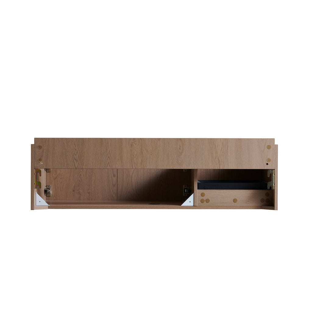 48" MURI Heidelberg Woodgrain Plywood Bathroom Vanity with Double Doors - Ancient Oak