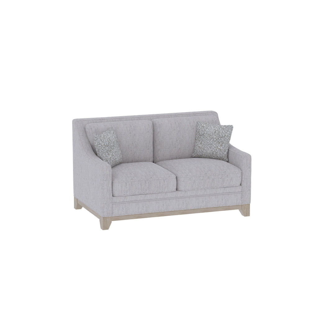 Loveseat With Casual Accent with Durable Fabric - Gray