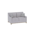 Loveseat With Casual Accent with Durable Fabric - Gray