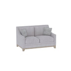 Loveseat With Casual Accent with Durable Fabric - Gray