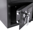 Durable Keypad Depository Safe with Dual PIN Access - Black