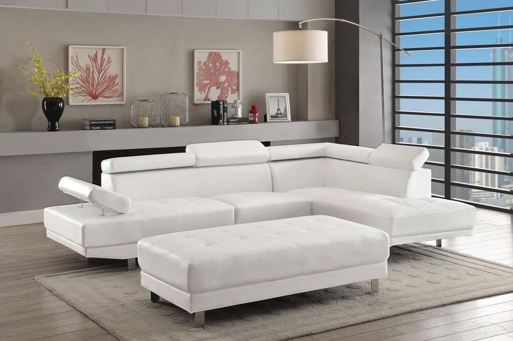 Comfort Stationary Sectional with Adjustable Features - Multiple Colors