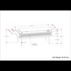Natural Lift Top Coffee Table with Storage - Mango Wood