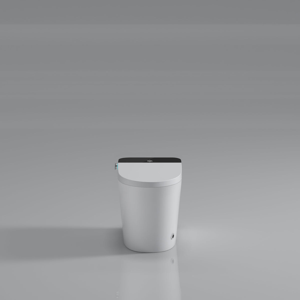 Modern Smart Toilet with Built-In Bidet and Advanced Features - White