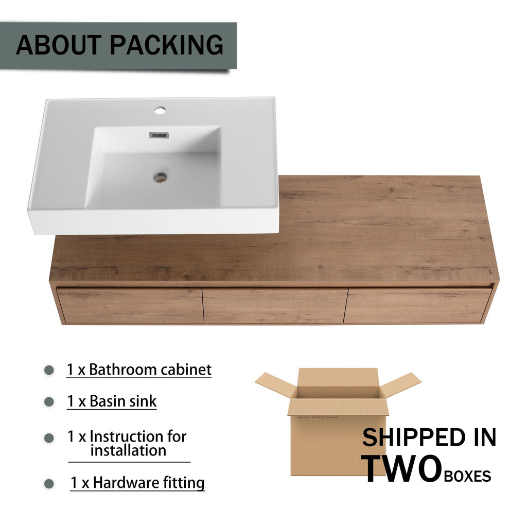Modern Wall Mounted Bathroom Vanity
