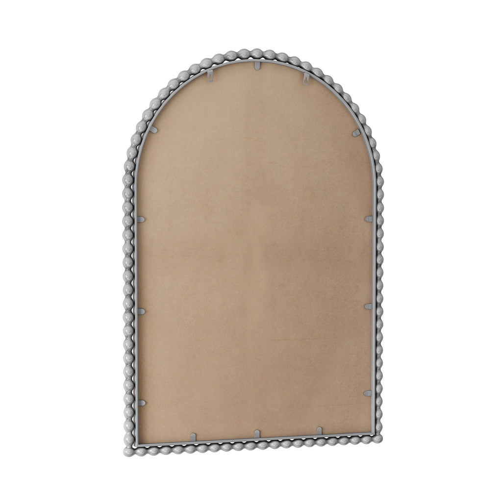 Vintage Iron Art Arch Mirror with Table & Wall Display Options - Gold or Pearl Silver