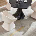 180° Rotating Accent Chair with Swivel and Barrel Back - Beige