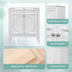 Double Sink Bathroom Vanity Set with Wall Mount Mirror Cabinet