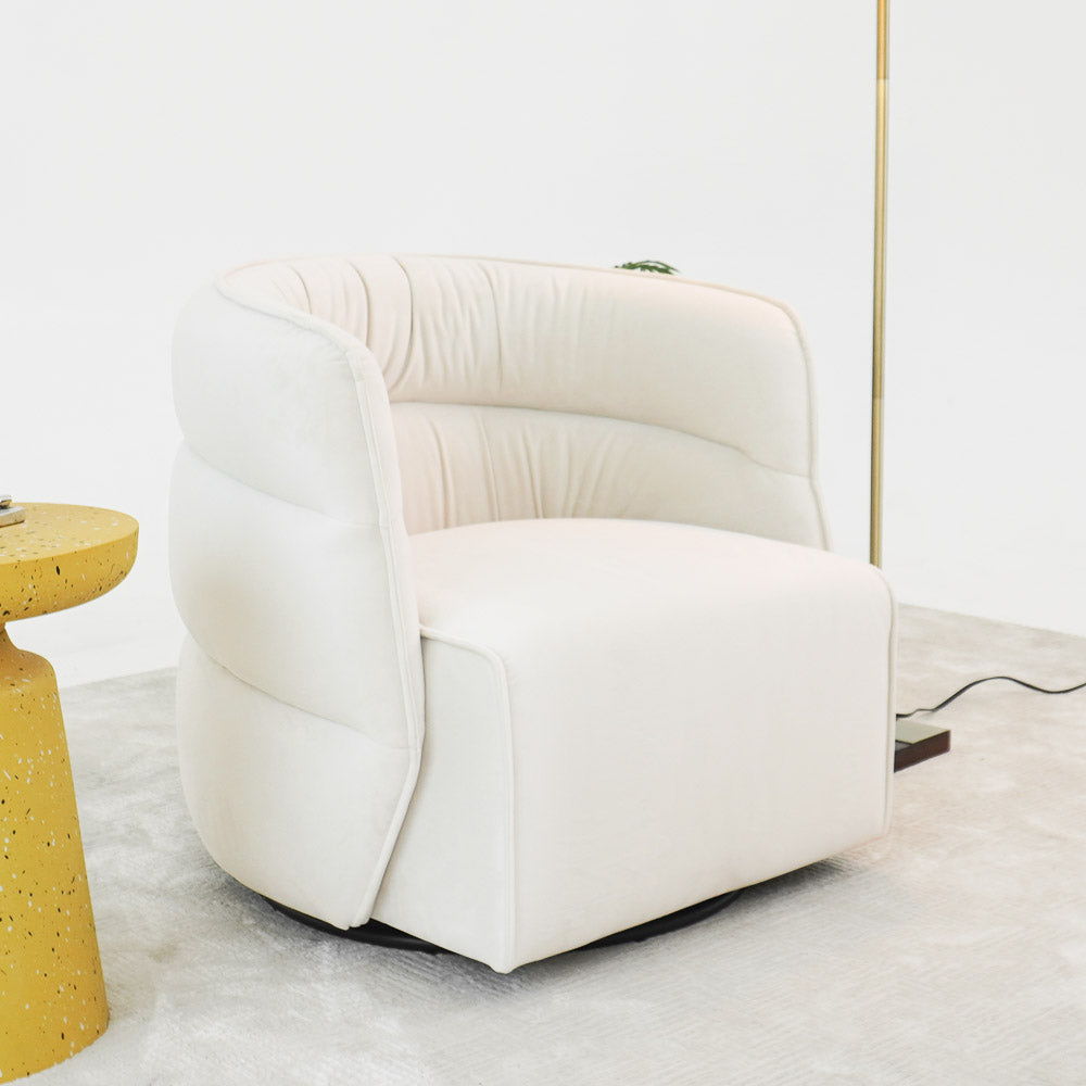 Walden Stylish Swivel Chair with Integrated Armrests - Multiple Colors