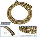 Modern Dual Shower Head System with 16" Ceiling Mount - Multiple Finishes