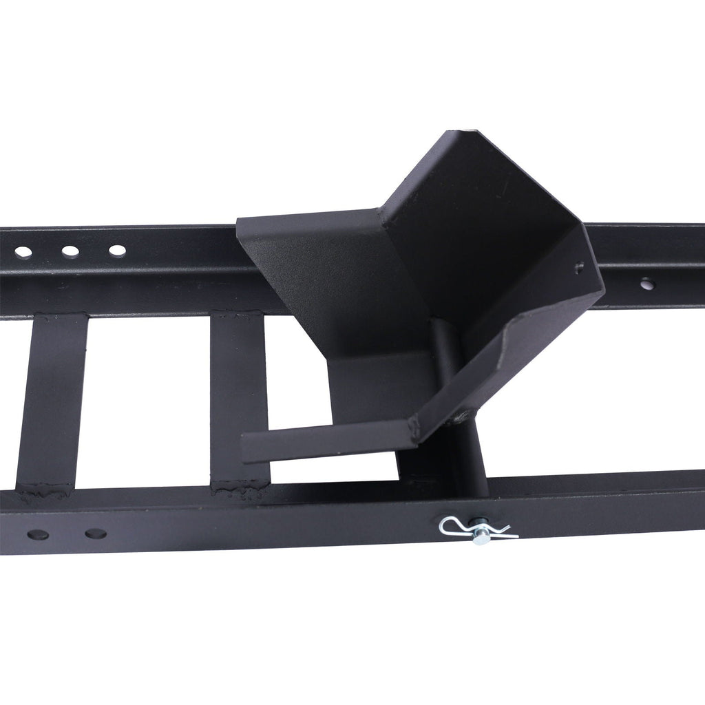 Heavy Duty Adjustable Motorcycle Stand / Wheel Chock with 1800 lb Capacity - Black