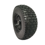 Flat Free Tire and Wheel Assembly with 3" Hub - Black