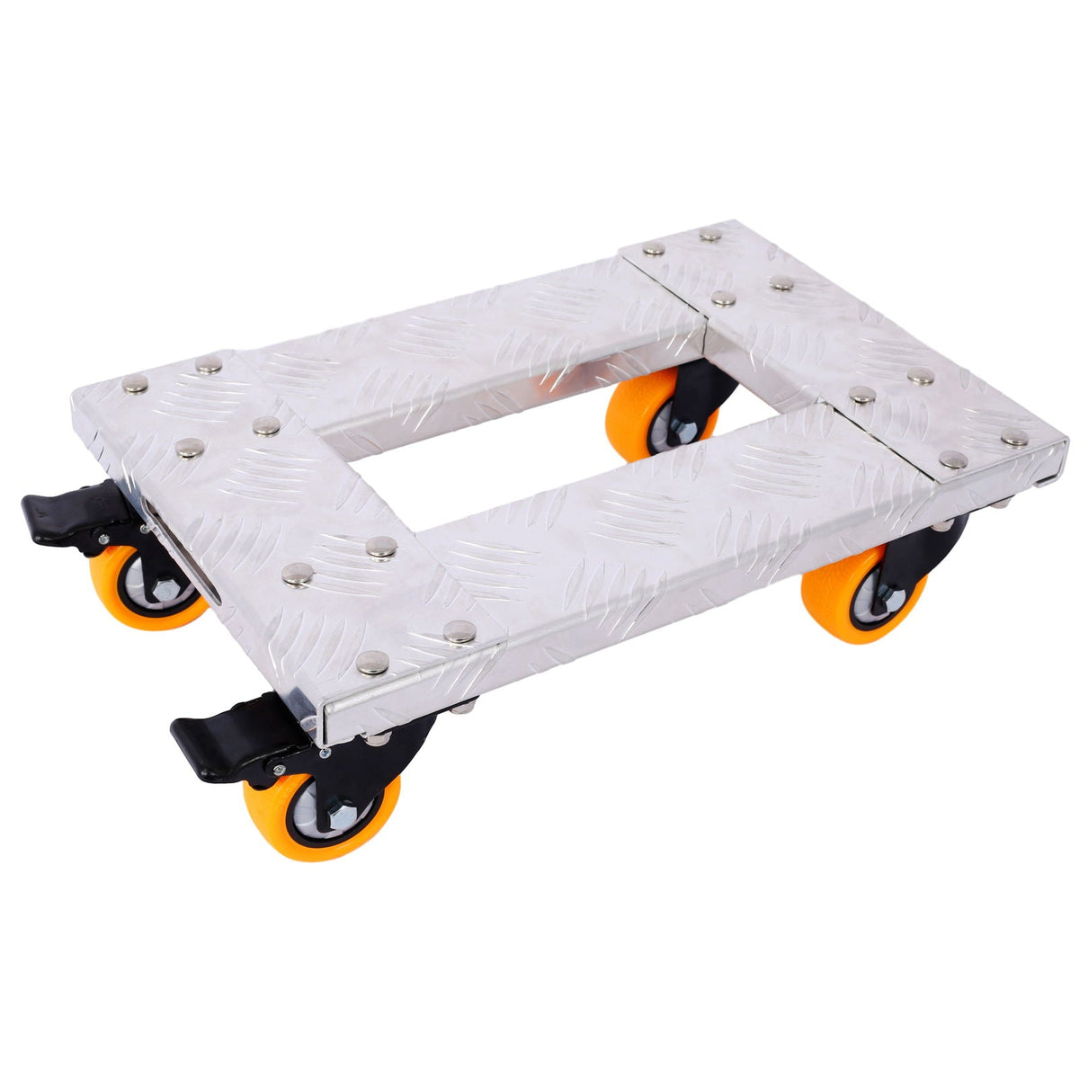 Heavy Duty Furniture Dolly Trolley Car with 3" TPU Casters - Pearl Silver