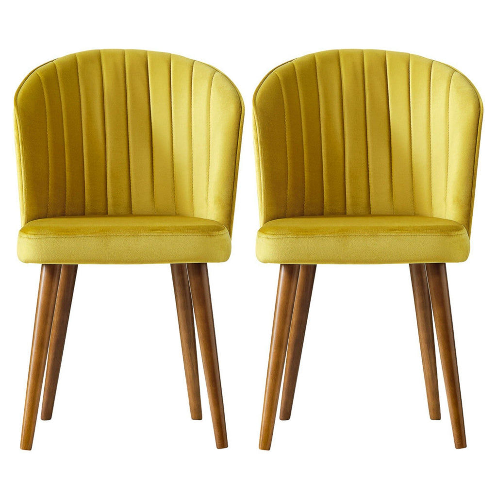 Comfortable Parsons Dining Chair Set with No Assembly Required - Beige, Blue, Yellow