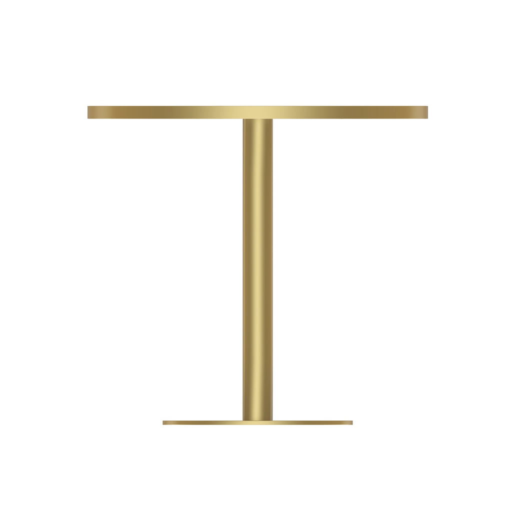 Round Modern Tulip Dining Table with Sintered Stone Top - Faux Marble