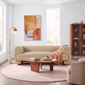 Modern Upholstered Velvet Sofa with Wood Frame - Nomad