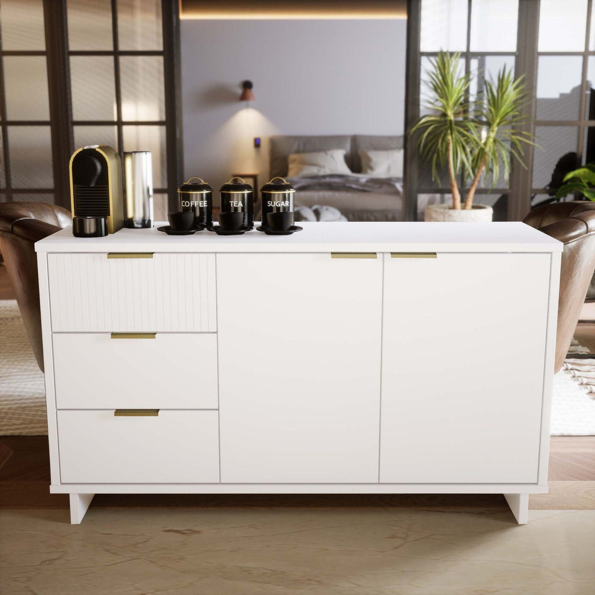 Granville Sideboard with Full Extension Drawers - Multiple Colors