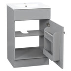 Bathroom Vanity with Sink and Adjustable Shelf - Multiple Colors