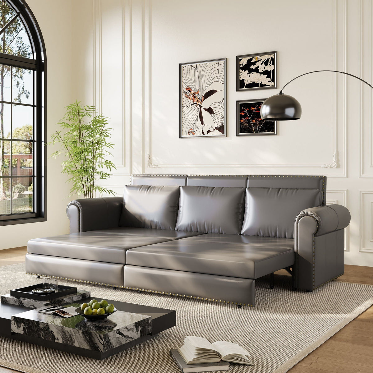 Chesterfield Sleeper Sofa with Pull Out Bed - Multiple Colors